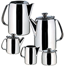 BEVERAGE SERVERS, ESTEEM COLLECTION, STAINLESS STEEL - 12 OZ. SUGAR BOWL WITH HINGED LID