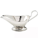 SAUCE BOATS, STAINLESS STEEL - 5 OZ.