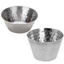 SAUCE CUPS, HAMMERED FINISH, STAINLESS - 4 OZ