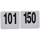 NUMBER CARDS, HEAVY PLASTIC - 101-150 (SET)