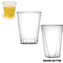 GLASSES, HEAVY WEIGHT, DISPOSABLE PLASTIC - 7 OZ TUMBLER, 500 EACH
