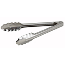 SCALLOPED GRIP UTILITY TONG, HEAVYWEIGHT STAINLESS - SPRING TONG, 16
