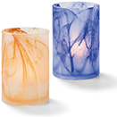 WYSP™ CYLINDER GLASS LAMPS - WYSP CYLINDER, DARK BLUE